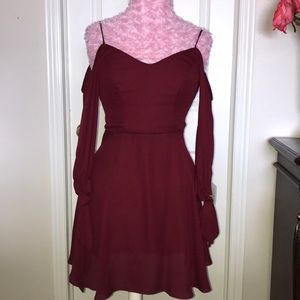 B Darlin Maroon Dress